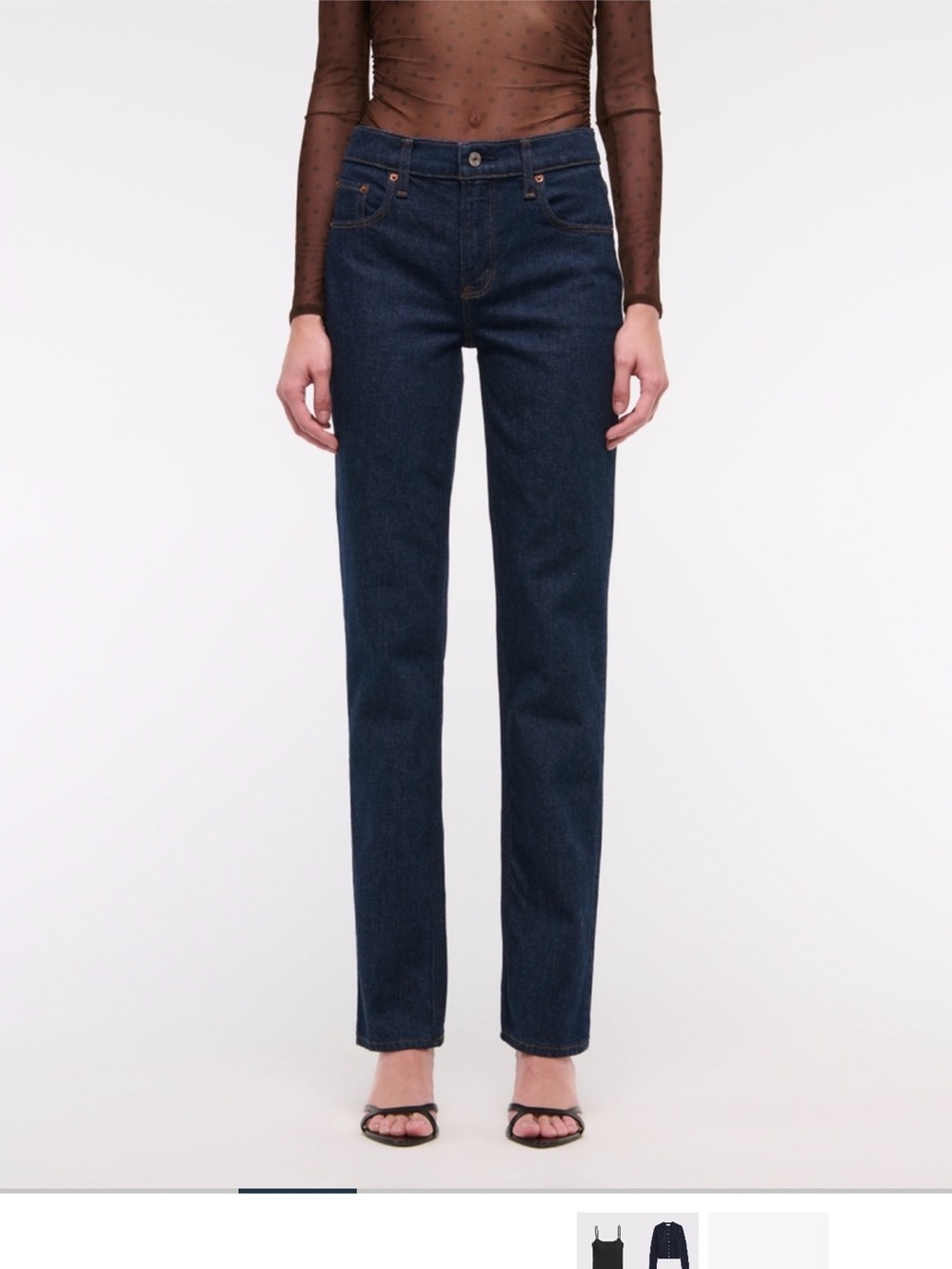 Abercrombie & Fitch Dark Indigo Straight-Leg Jeans